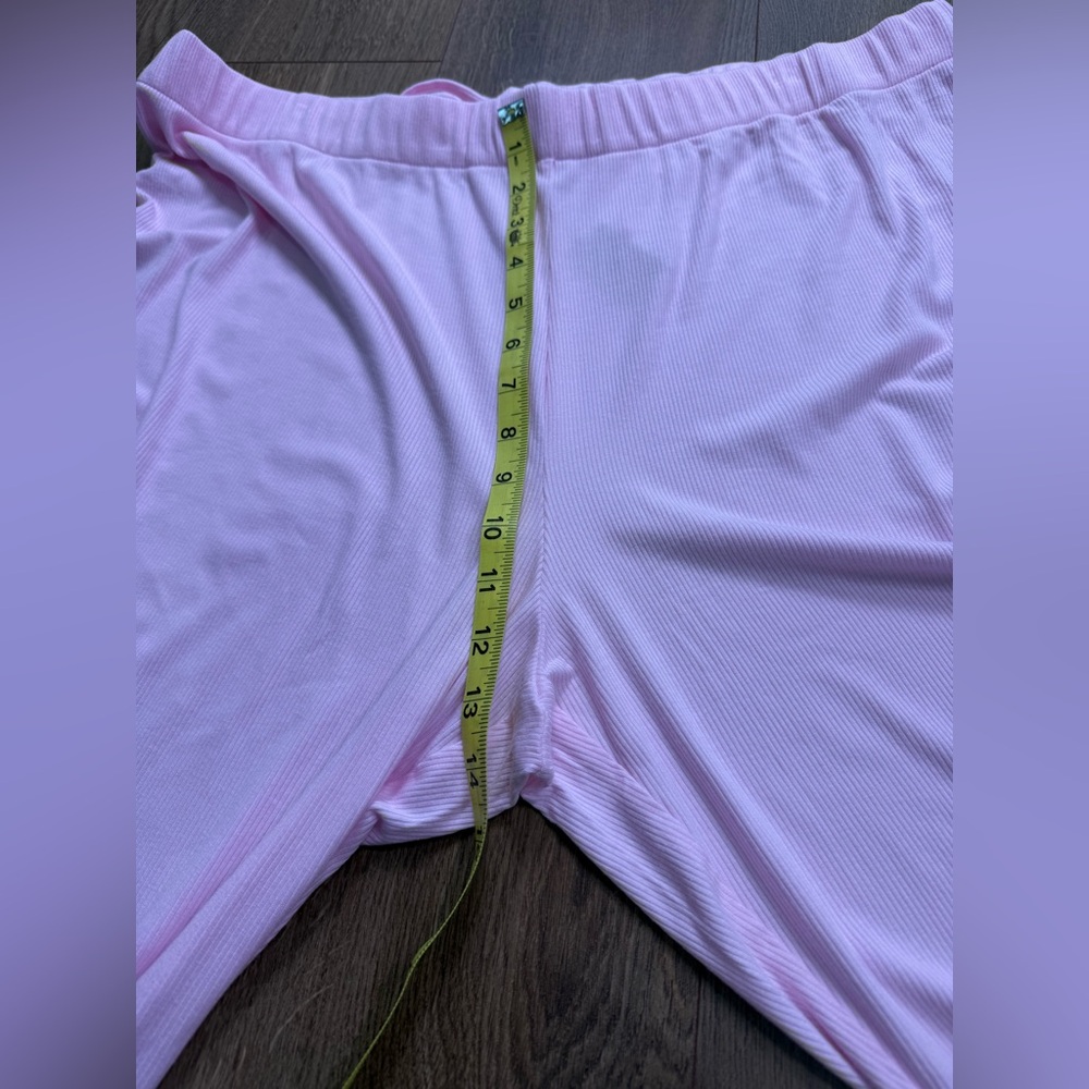 NWT Skims Soft Lounge Rib Sleep Pajama Set Pink Cherry Blossom Size 2X - Picture 15 of 16